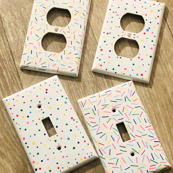 Art deco light switch cover handmade products - Picture 1 of 7